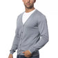 Gray Cotton Men Cardigan - SEHABRANDS