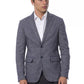 Blue Polyester Mens Blazer - SEHABRANDS