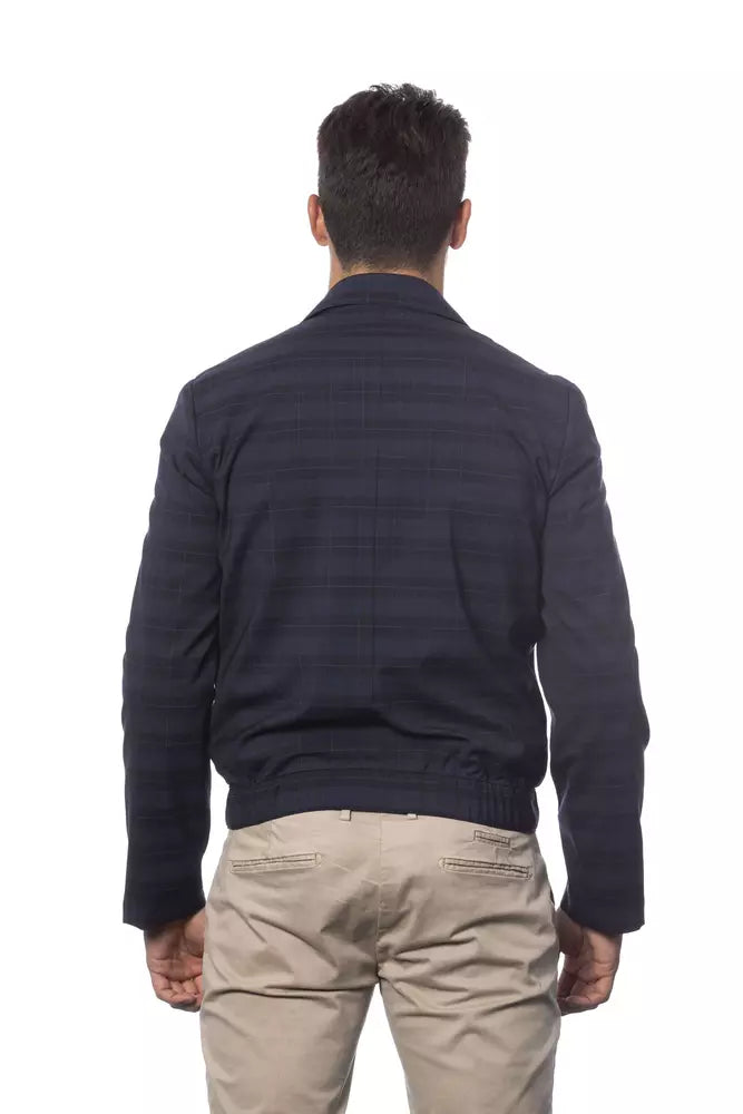 Blue Wool Men Jacket - SEHABRANDS