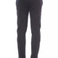 Blue Viscose Men Pants - SEHABRANDS