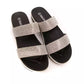 Silver Textile Women Sandal - SEHABRANDS