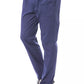 Blue Cotton Men's Chino Pants - SEHABRANDS