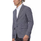 Blue Polyester Mens Blazer - SEHABRANDS