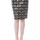 Black Viscose Women Skirt - SEHABRANDS