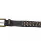 Black Leather Women Belt - SEHABRANDS