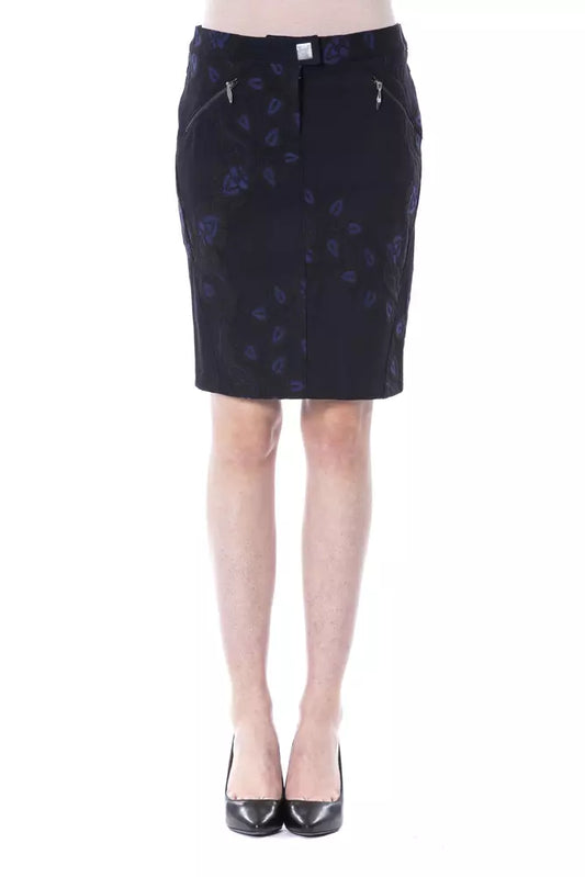 Black Cotton Women Skirt - SEHABRANDS