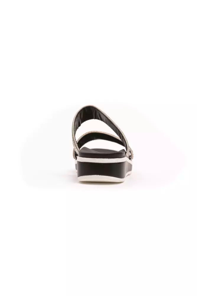 Silver Textile Women Sandal - SEHABRANDS