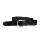 Black Wool Women Belt - SEHABRANDS