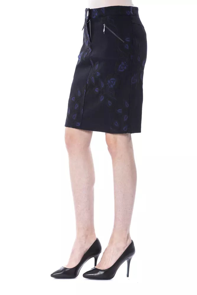 Black Cotton Women Skirt - SEHABRANDS