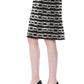 Black Viscose Women Skirt - SEHABRANDS