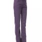 Purple Cotton Women Pants - SEHABRANDS