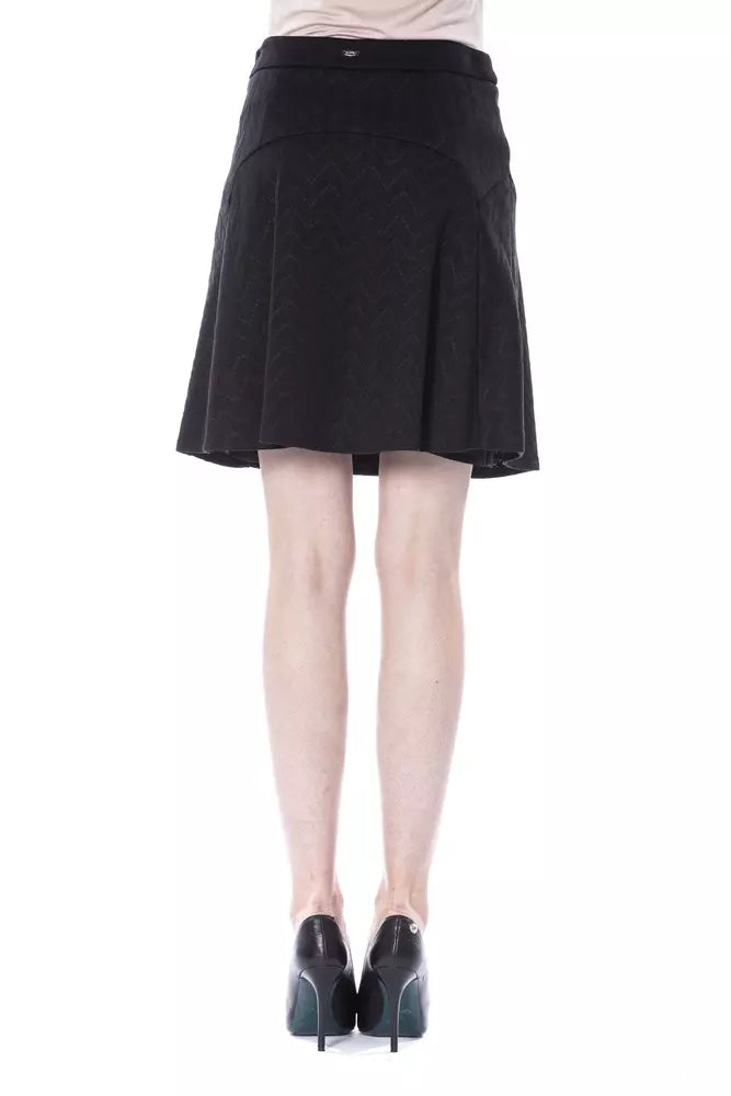 Black Polyester Women Skirt - SEHABRANDS