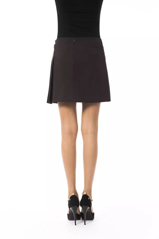 Brown Polyester Women Skirt - SEHABRANDS