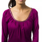 Purple Viscose Women Top - SEHABRANDS