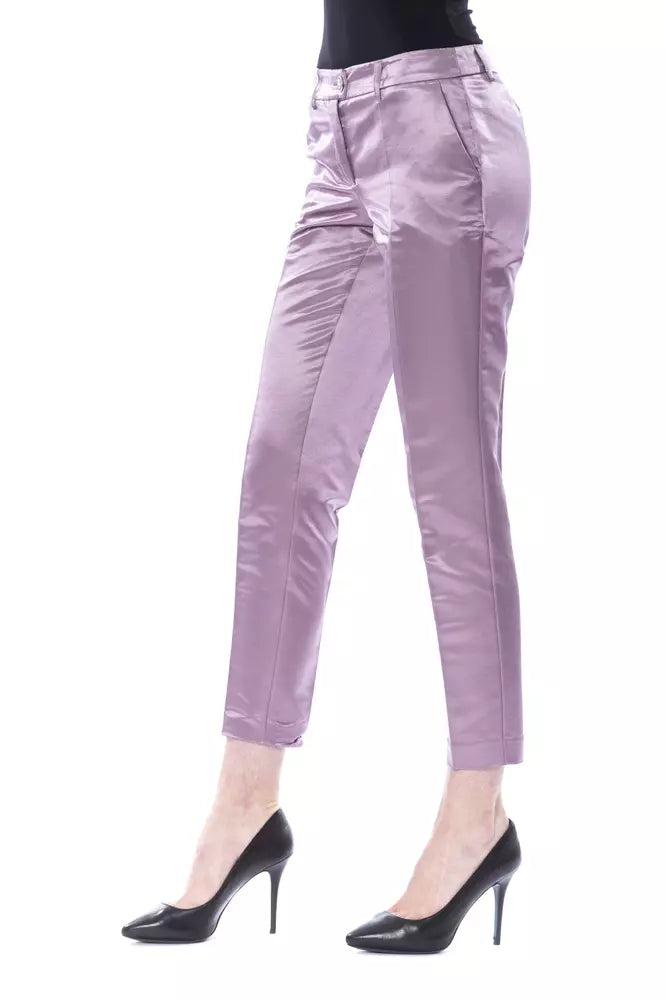 Purple Cotton Women Pant - SEHABRANDS