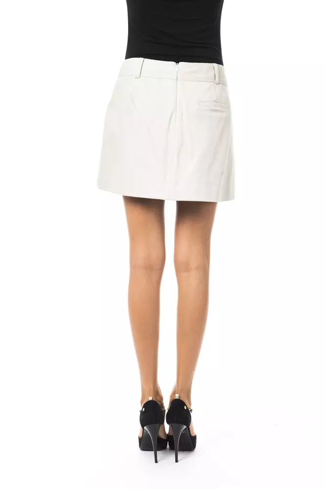 Gray Cotton Women Skirt - SEHABRANDS