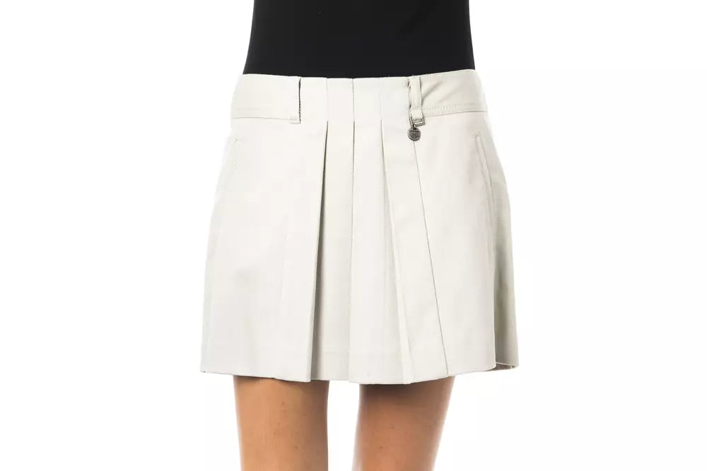 Gray Cotton Women Skirt - SEHABRANDS