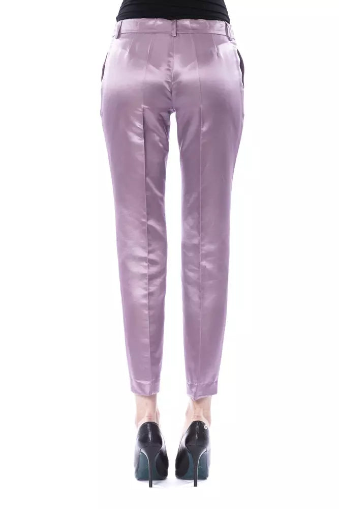 Purple Cotton Women Pant - SEHABRANDS