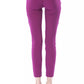 Purple Polyester Women Pants - SEHABRANDS