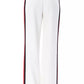 White Polyester Women Pant - SEHABRANDS