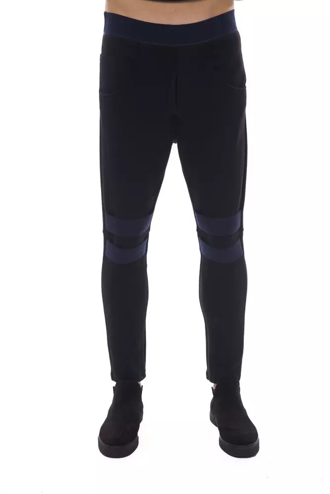 Black Polyamide Men Pants - SEHABRANDS