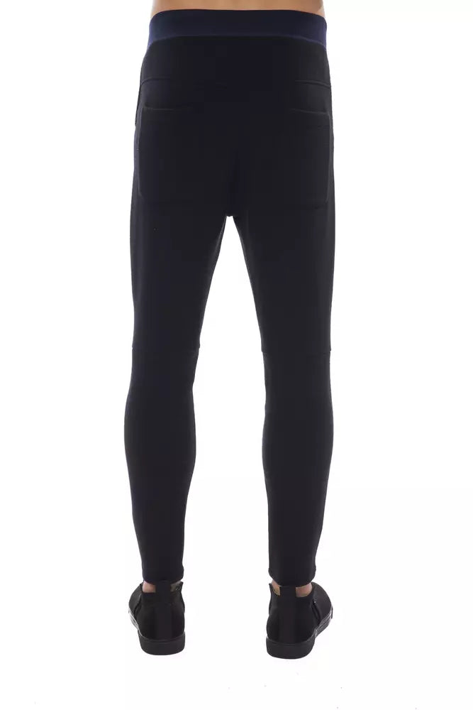 Black Polyamide Men Pants - SEHABRANDS