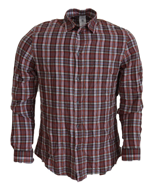 Multicolor Cotton Casual Men's Shirt - SEHABRANDS