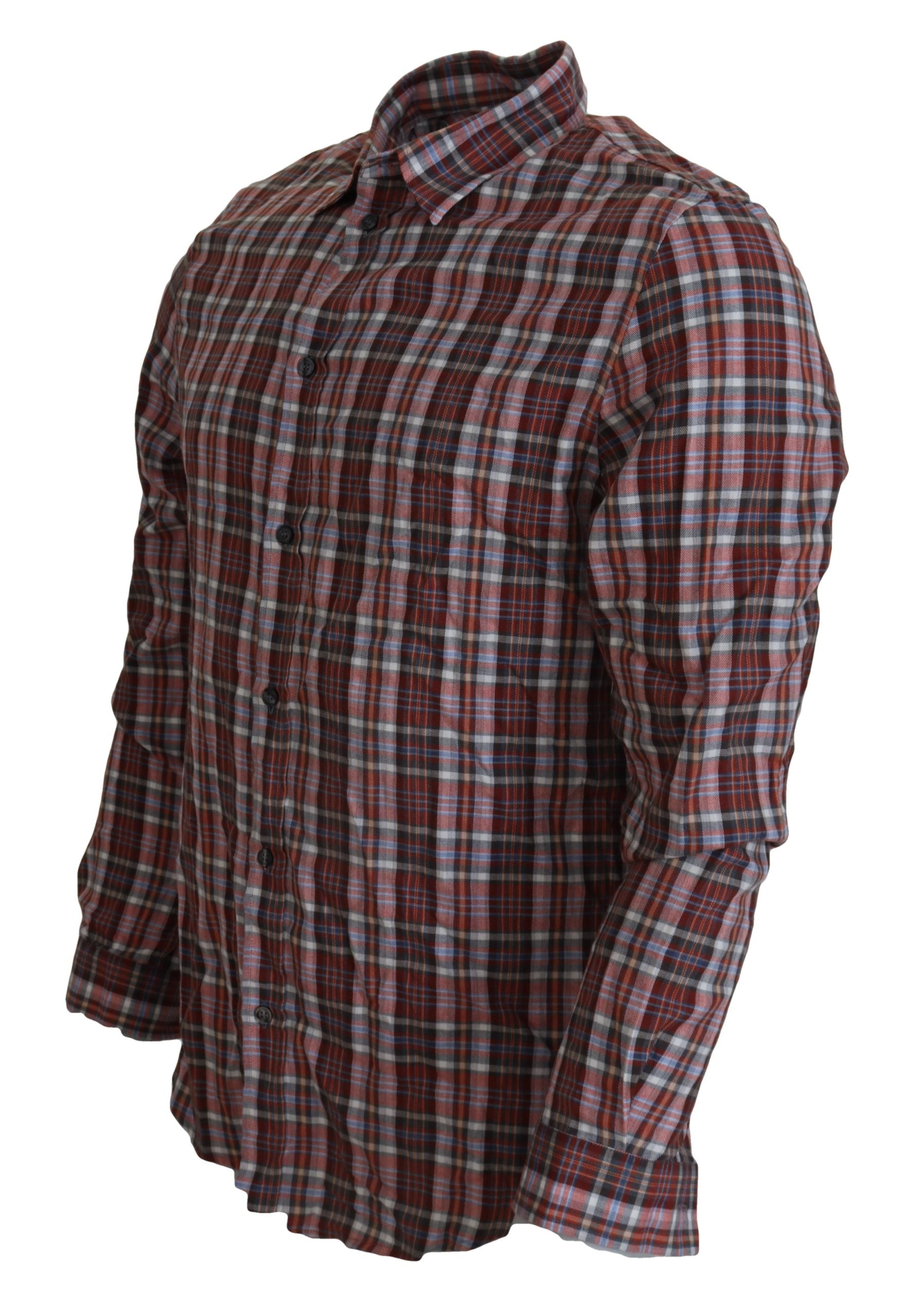 Multicolor Cotton Casual Men's Shirt - SEHABRANDS