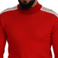 Elegant Red Pullover Sweater for Men - SEHABRANDS