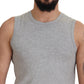 Chic Gray Sleeveless Crewneck Tee - SEHABRANDS