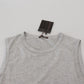 Chic Gray Sleeveless Crewneck Tee - SEHABRANDS