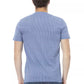 Light Blue Cotton Men T-Shirt - SEHABRANDS