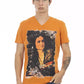 Orange Cotton Men T-Shirt - SEHABRANDS