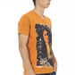 Orange Cotton Men T-Shirt - SEHABRANDS