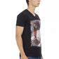 Black Cotton Men T-Shirt - SEHABRANDS