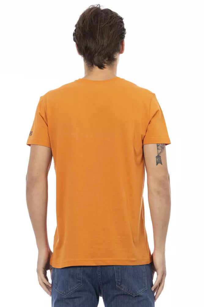 Orange Cotton Men T-Shirt - SEHABRANDS