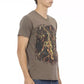 Brown Cotton Men T-Shirt - SEHABRANDS