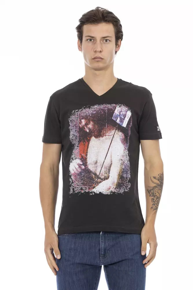 Black Cotton Men T-Shirt - SEHABRANDS