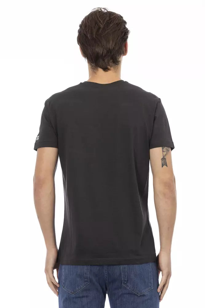 Black Cotton Men T-Shirt - SEHABRANDS