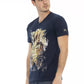 Blue Cotton Men T-Shirt - SEHABRANDS