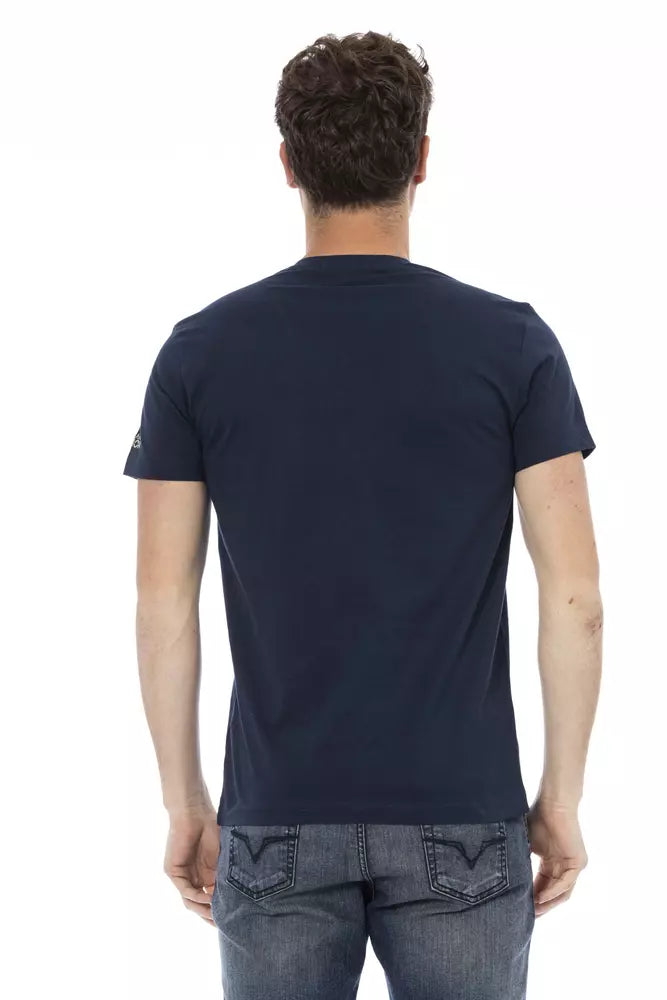 Blue Cotton Men T-Shirt - SEHABRANDS