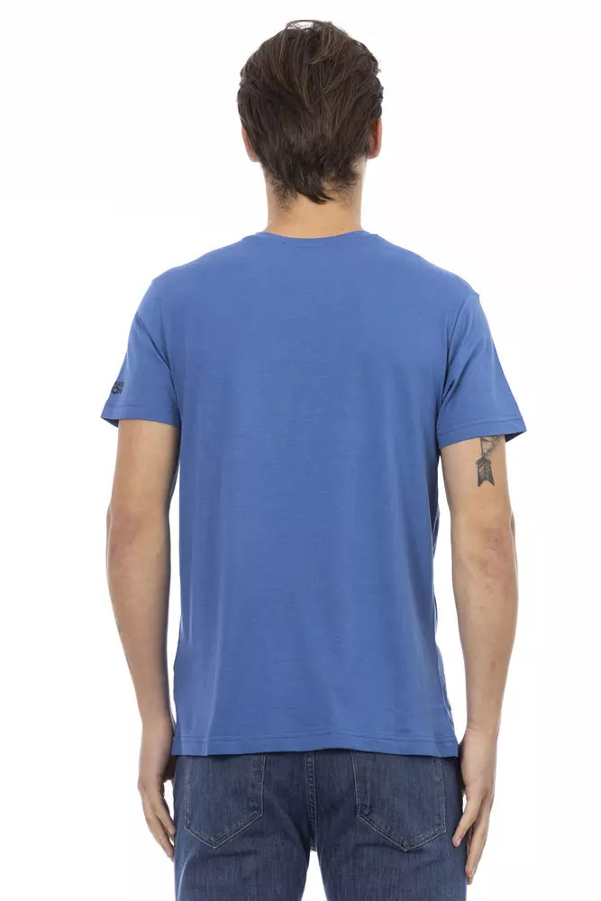 Blue Cotton Men T-Shirt - SEHABRANDS