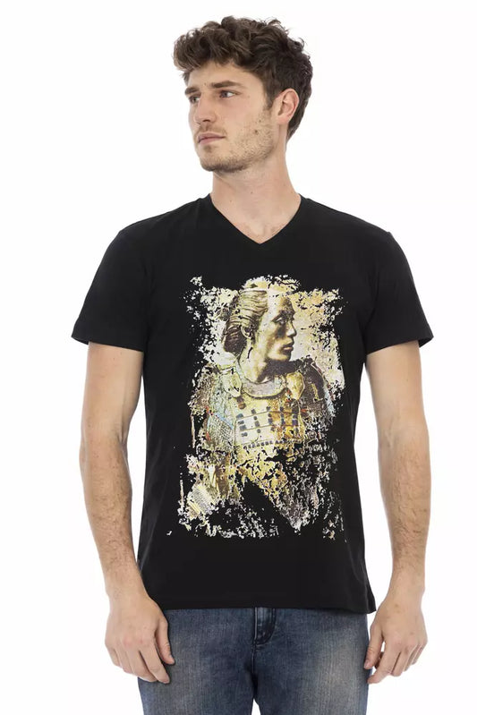 Black Cotton Men T-Shirt - SEHABRANDS