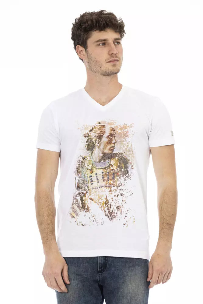 White Cotton Men T-Shirt - SEHABRANDS