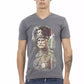 Gray Cotton Mens TShirt - SEHABRANDS