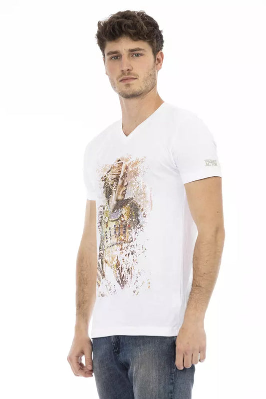 White Cotton Men T-Shirt - SEHABRANDS