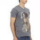 Gray Cotton Mens TShirt - SEHABRANDS