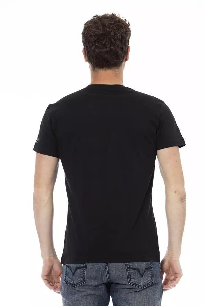 Black Cotton Men T-Shirt - SEHABRANDS