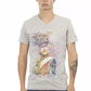 Gray Cotton Men T-Shirt - SEHABRANDS