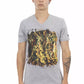 Gray Cotton Men T-Shirt - SEHABRANDS